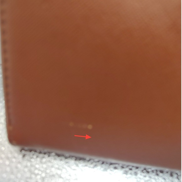 Michael Kors MK Logo Zip Around Wallet Brown Saffiano Leather - Picture 6 of 6